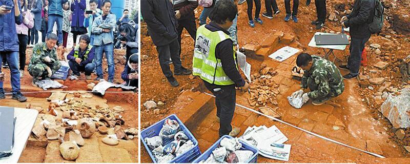 中山大學(xué)建食堂疑似挖出漢代古墓 為啥學(xué)?？偰芡诔龉拍?？